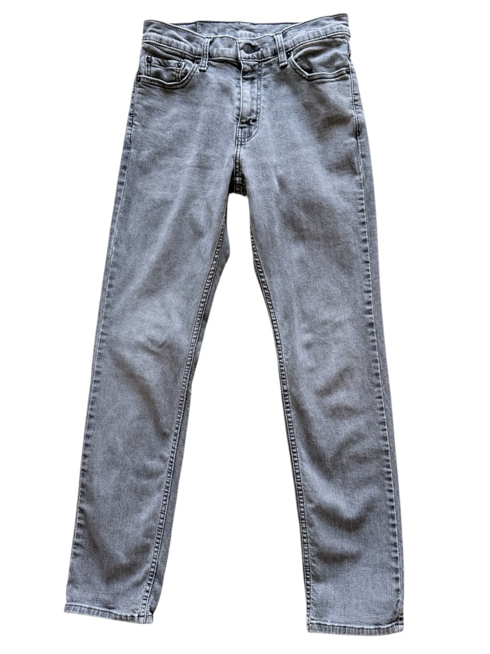 Levi’s Grey Denim Straight Slim Jeans 30”x32”